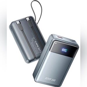 Power Bank w/ Digital Display by Joyfar 30000 mAh Charging Cords Fast Charge 65W